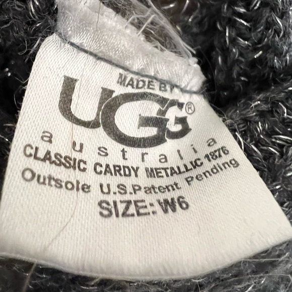 Ugg Classic Cardy Metallic Gray Sweater Tall Boots - Picture 8 of 8
